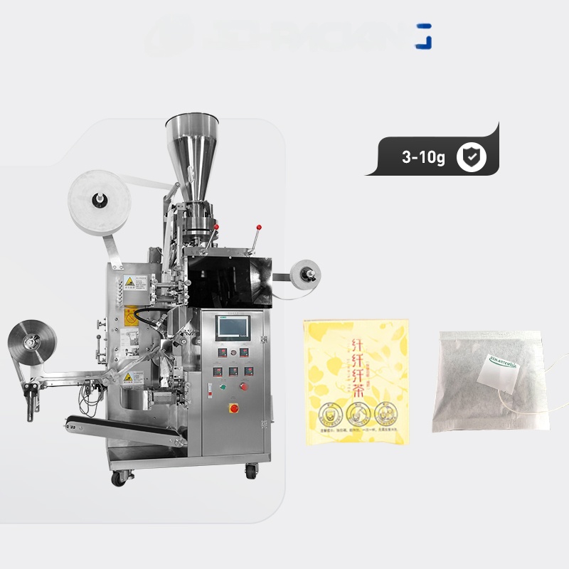 Model 169 internal and external teabag packing machine with line and label 7