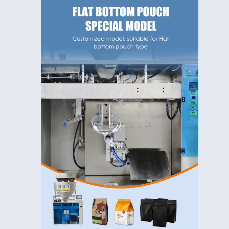 Automatic Coffee Bean Flat Bottom Bag Premade Pouch Packing Machine 5