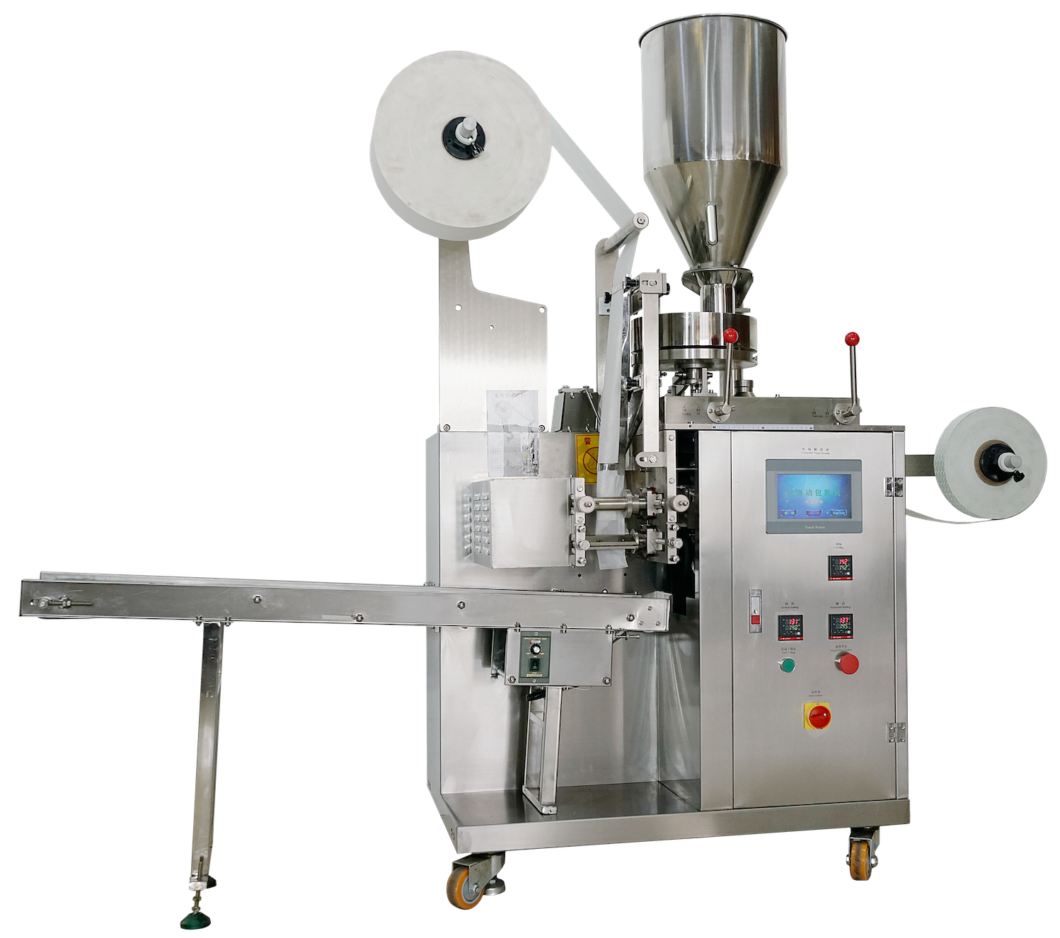 Model 11 tea making and packing machine with line and label bag 2