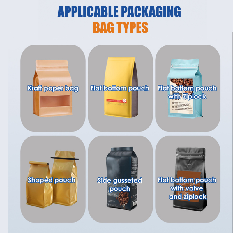 Automatic Coffee Bean Flat Bottom Bag Premade Pouch Packing Machine 3