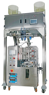 SJB06 electronic weighing nylon triangle bag packing machine with 6 head weighing 2
